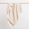 Babys Room Over the Dandelions Sheets And Blankets | Over The Dandelions Muslin Blanket With Boho Tassel Trim - Fringe Sand