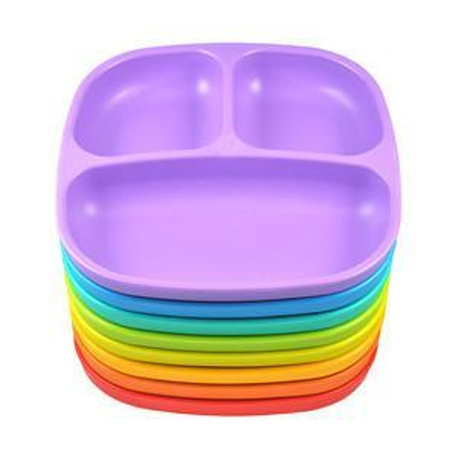 Babies Re-Play Plates, Bowls, And Cutlery | Re-Play Divided Plate- More Colours Available