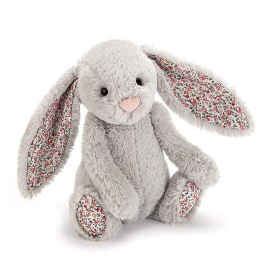 Books, Toys & Gifts Jellycat 1St Birthday Gifts | Jellycat Bashful Blossom Silver Bunny - Medium