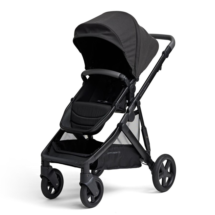 Going Places Edwards & Co Double Strollers | Edwards & Co Olive Single Stroller - Black Luxe