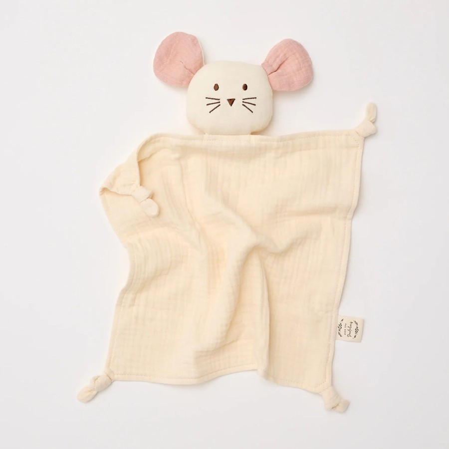 Books, Toys & Gifts Over the Dandelions Comfort Toys | Over The Dandelions Mouse Lovey - Milk + Blush Ears