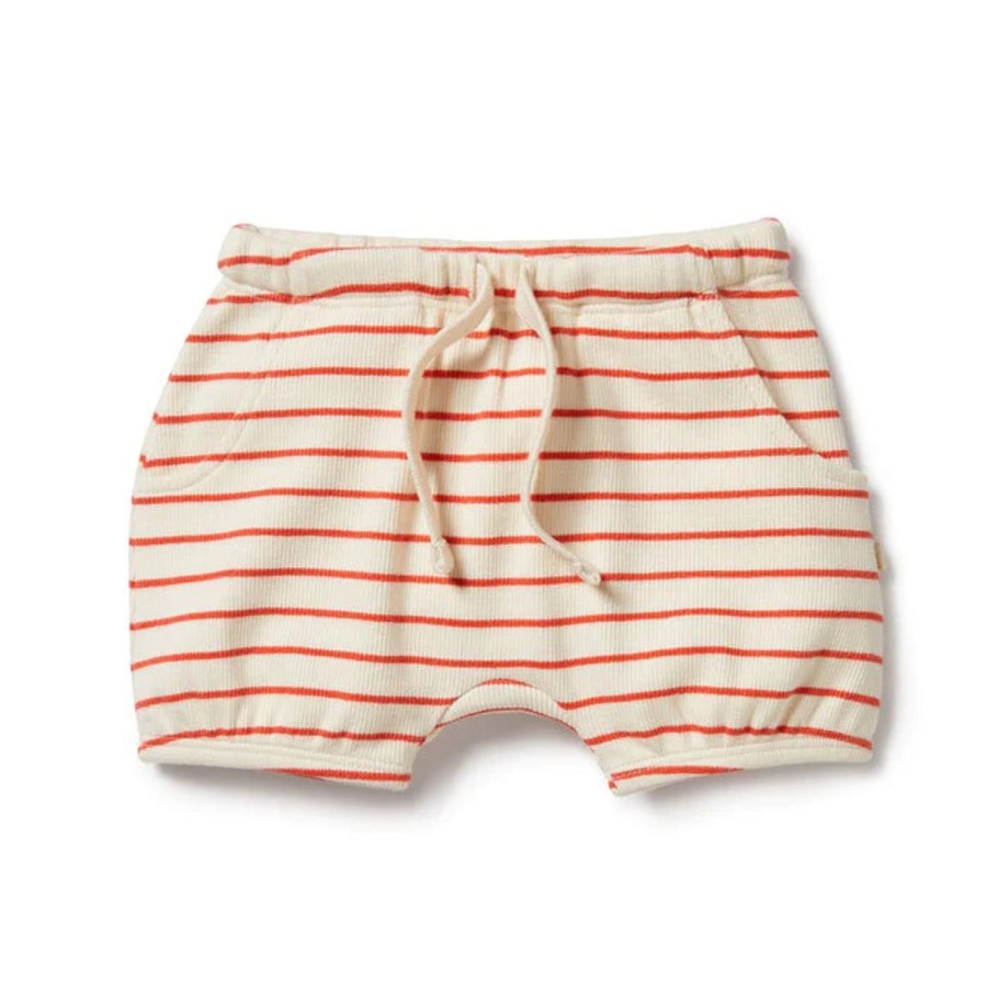 Babies Wilson & Frenchy Gender-Neutral Clothes | Wilson & Frenchy Organic Bloomer Short - Petit Rouge