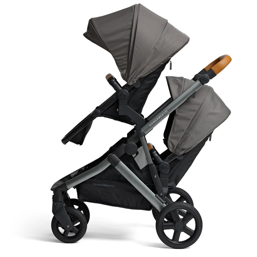 Going Places Edwards & Co Single Strollers | Edwards & Co Olive Double Stroller - Ochre Grey (Limited Edition)