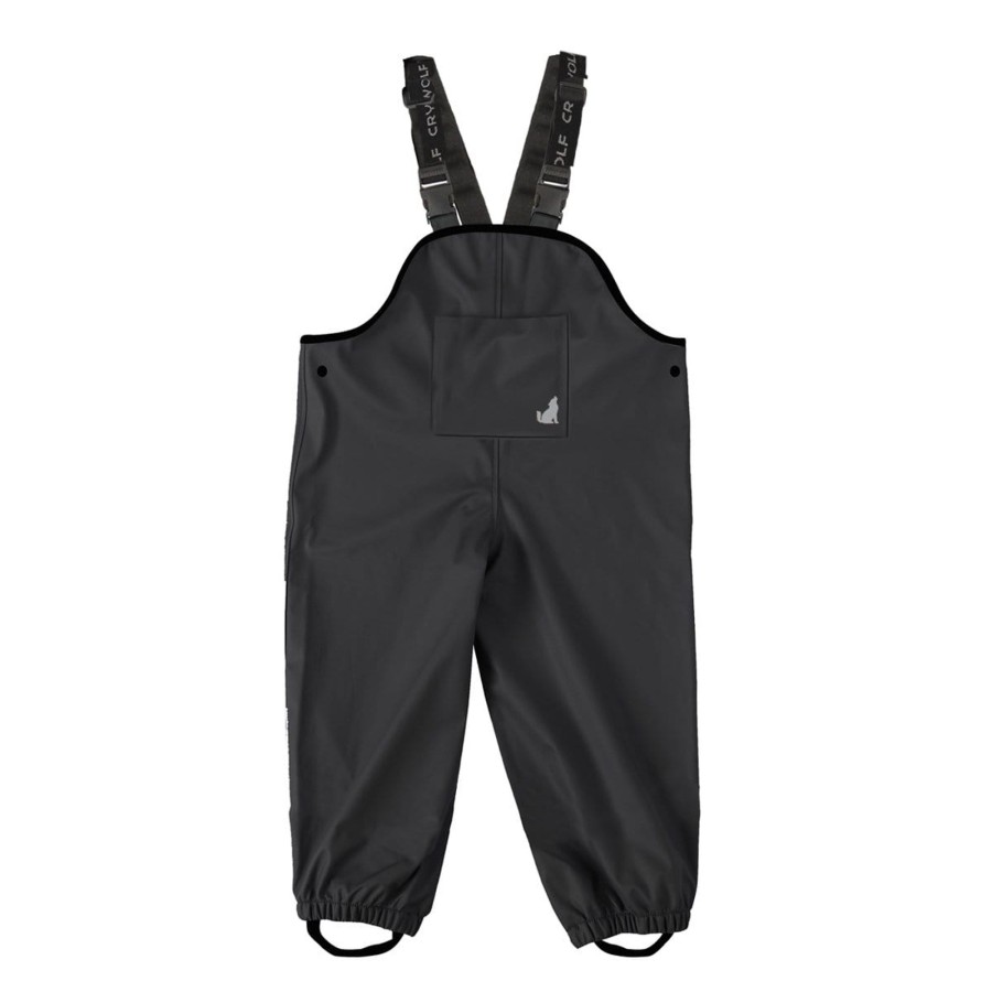 Babies Crywolf Gender-Neutral Clothes | Crywolf Rain Overalls - Black