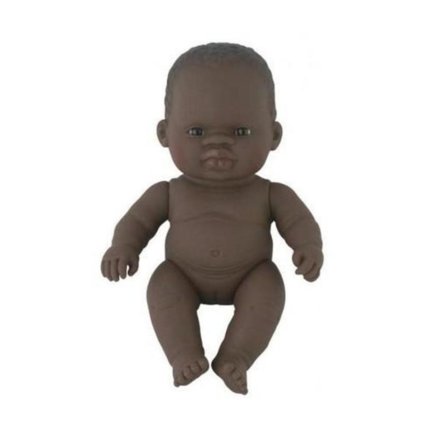 Books, Toys & Gifts Miniland Stocking Fillers | Miniland Doll - Anatomically Correct Baby - 21Cm African Girl (Undressed)