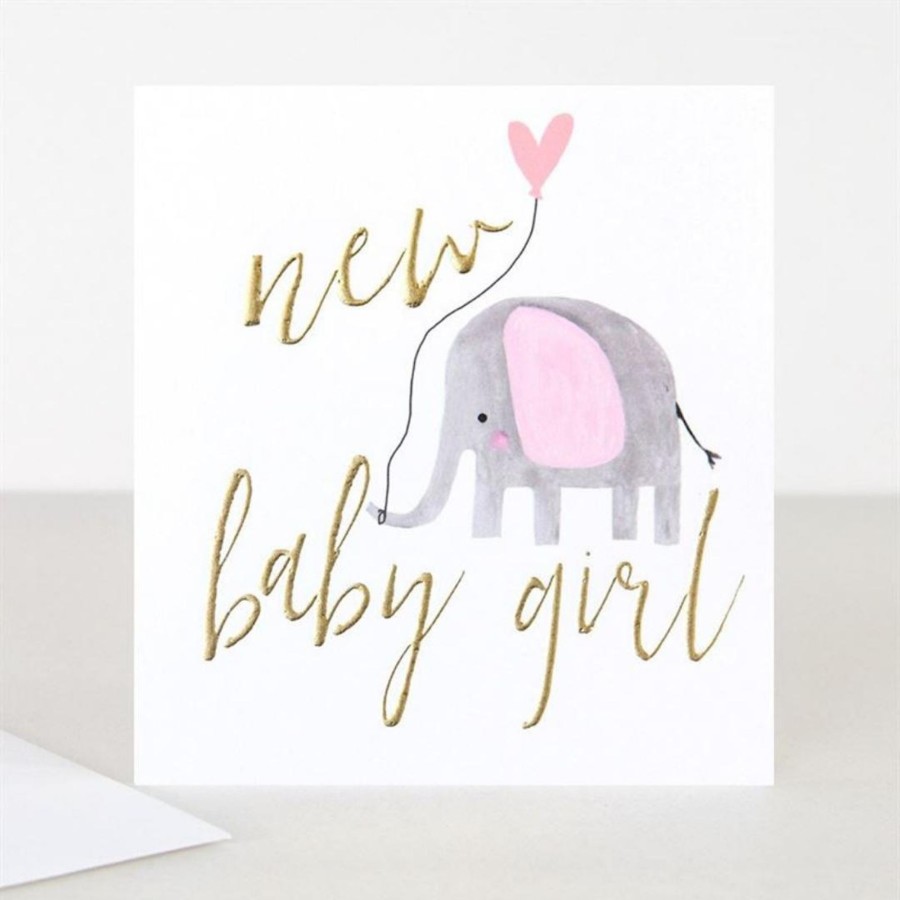 Books, Toys & Gifts Live Wires New Zealand LTD Cards | Caroline Gardner - New Baby Girl - Baby Card