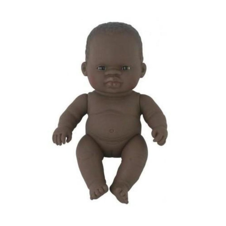 Books, Toys & Gifts Miniland Something You Want | Miniland Doll - Anatomically Correct Baby - 21Cm African Girl (Undressed)