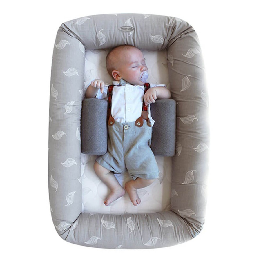 Babies Babyhood Sleep Pods | Babyhood Organic Breathe Eze Cosy Crib - White Leaf