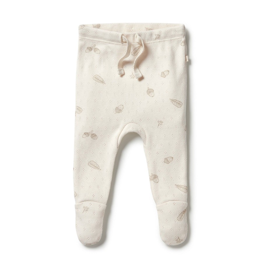 Books, Toys & Gifts Wilson & Frenchy Something To Wear | Wilson + Frenchy Organic Pointelle Legging With Feet - Little Acorn