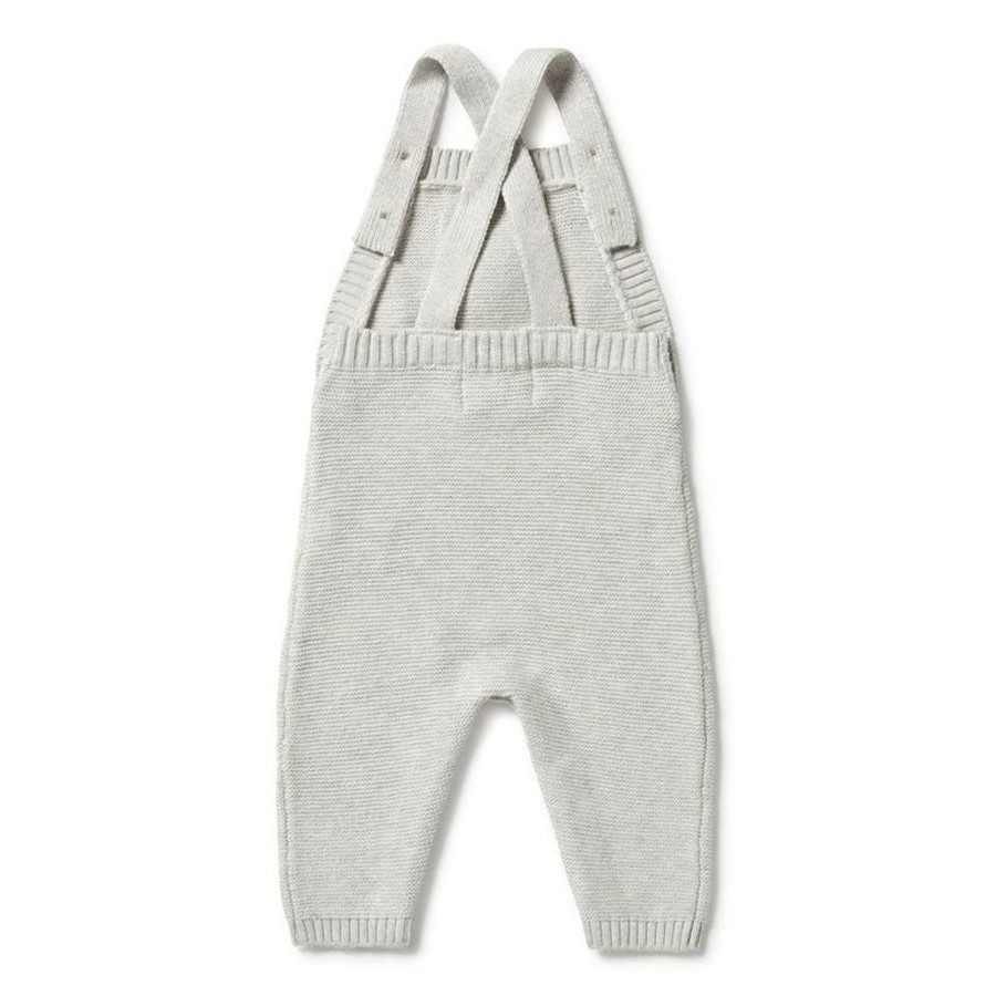 Babies Wilson & Frenchy Gender-Neutral Clothes | Wilson & Frenchy Knitted Overall - Grey Melange