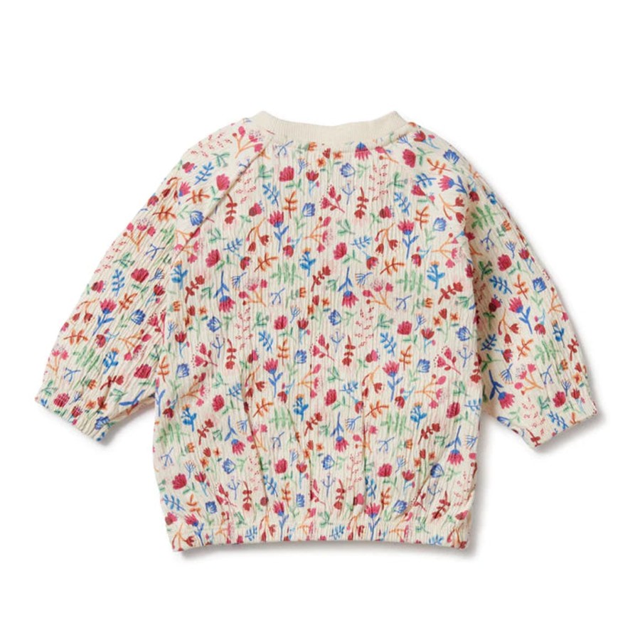 Babies Wilson & Frenchy Girls Clothes | Wilson & Frenchy Crinkle Sweat - Tropical Garden