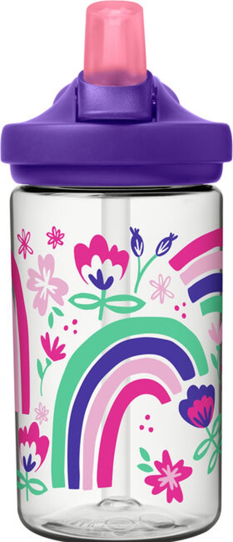 Babies Camelbak Drink Bottles | Camelbak Eddy+ With Tritan Renew Kids Bottle - 0.4L- Rainbow Floral