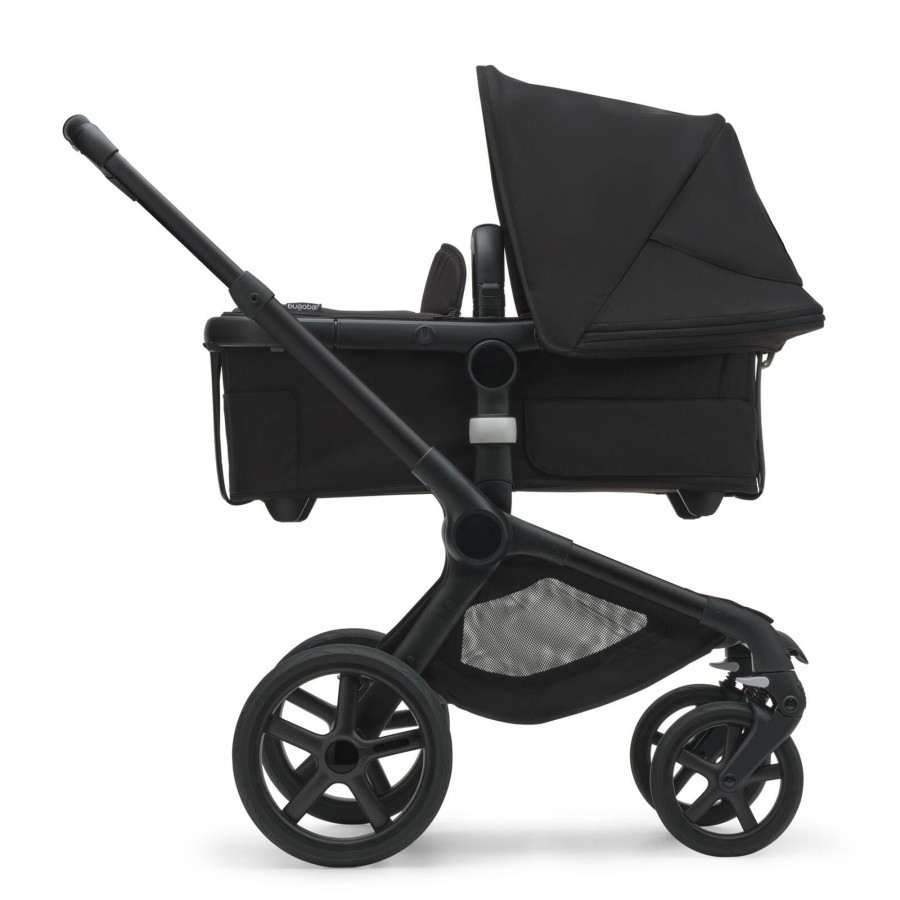 Going Places Bugaboo Bugaboo | Bugaboo Fox 5 Complete Stroller - Black Base With Midnight Black Fabric