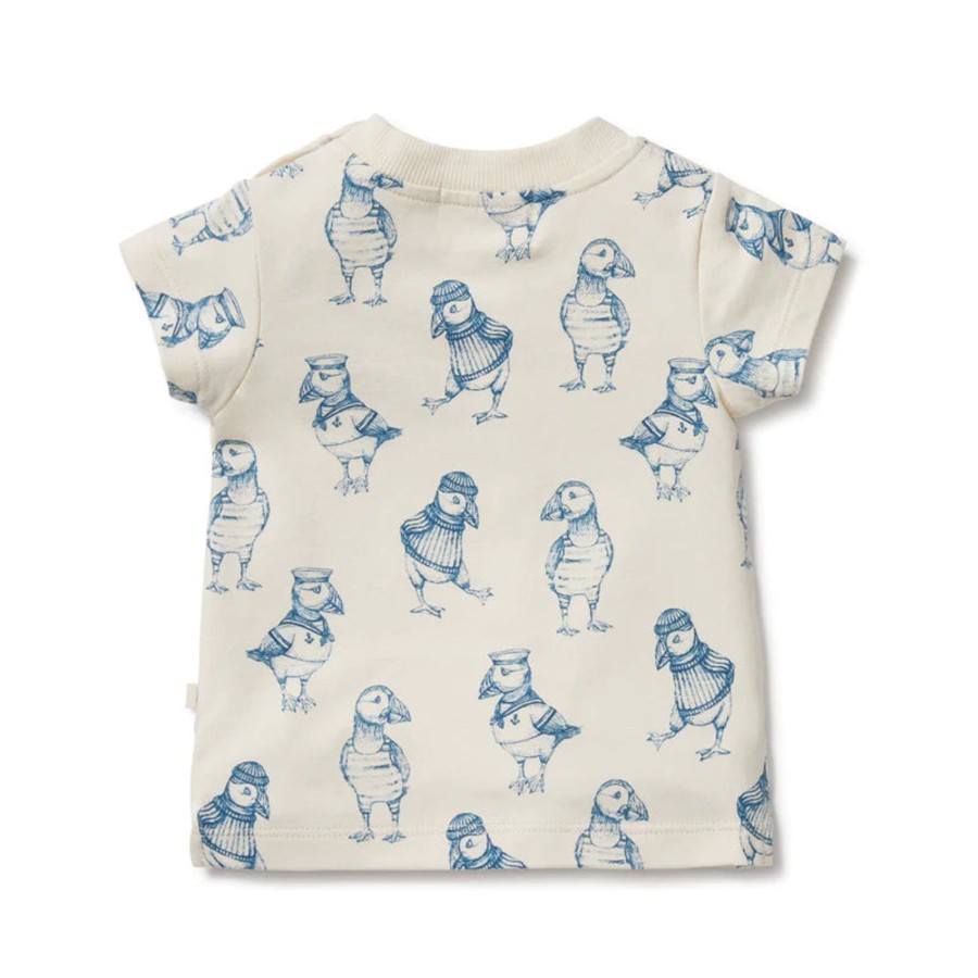 Babies Wilson & Frenchy Gender-Neutral Clothes | Wilson & Frenchy Organic Tee - Petit Puffin