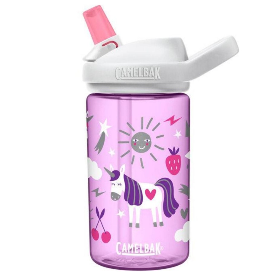 Babies Camelbak Drink Bottles | Camelbak Eddy+ With Tritan Renew Kids Bottle - 0.4L- Unicorn Party