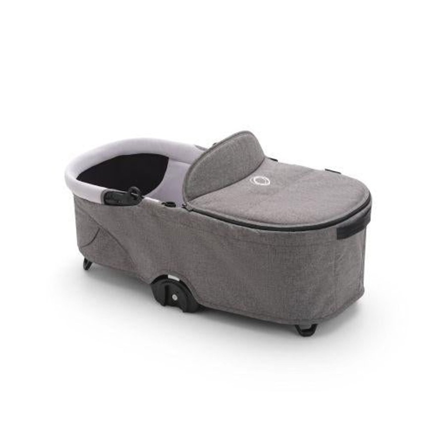 Going Places Bugaboo Single Strollers | Bugaboo Dragonfly Bassinet Complete - Grey Melange