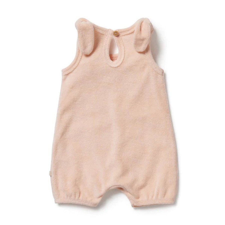 Babies Wilson & Frenchy Girls Clothes | Wilson & Frenchy Organic Terry Tie Playsuit - Sunshine