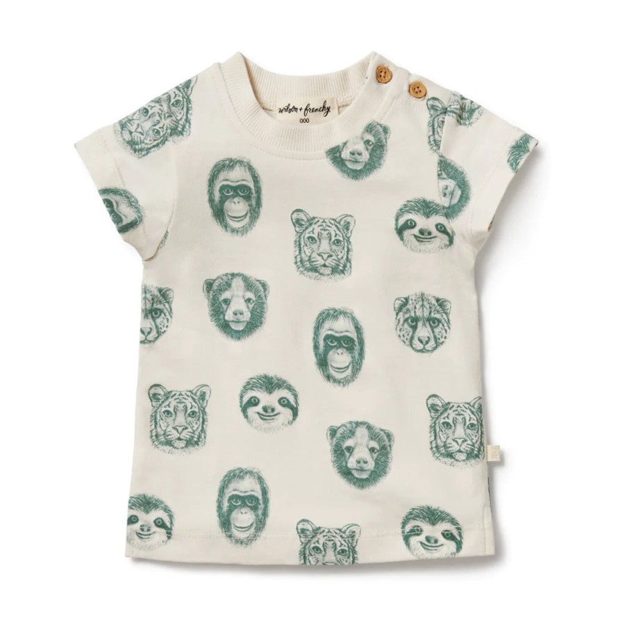 Babies Wilson & Frenchy Gender-Neutral Clothes | Wilson & Frenchy Organic Tee - Hello Jungle