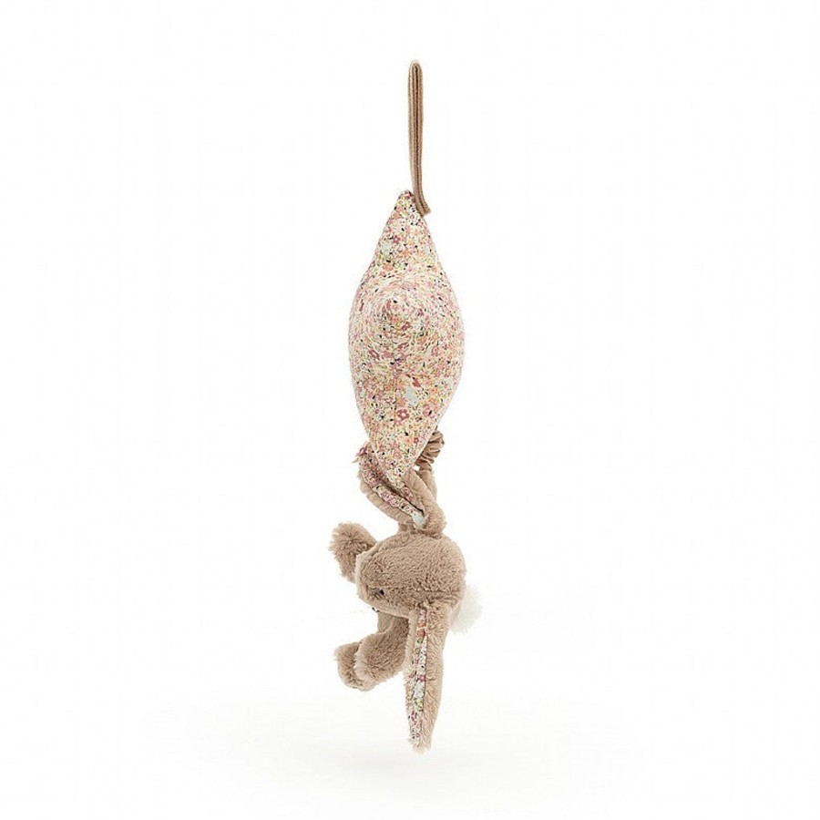 Books, Toys & Gifts Jellycat 2Nd Birthday Gifts | Jellycat Blossom Bashful Bea Beige Star Musical Pull