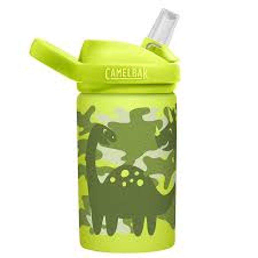 Babies Camelbak Drink Bottles | Camelbak Eddy+ Kids Stainless Steel Bottle - 0.4L- Dino Camo