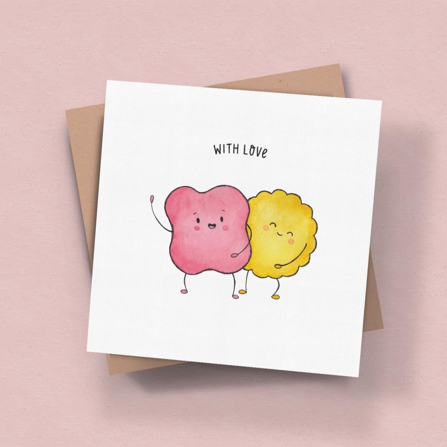 Books, Toys & Gifts The Kiss Co Cards | The Kiss Co With Love Card