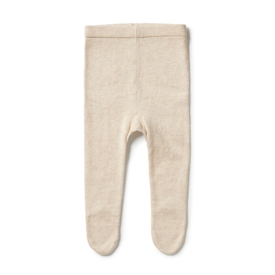 Books, Toys & Gifts Wilson & Frenchy Something To Wear | Wilson & Frenchy Knitted Legging With Feet - Oatmeal Melange