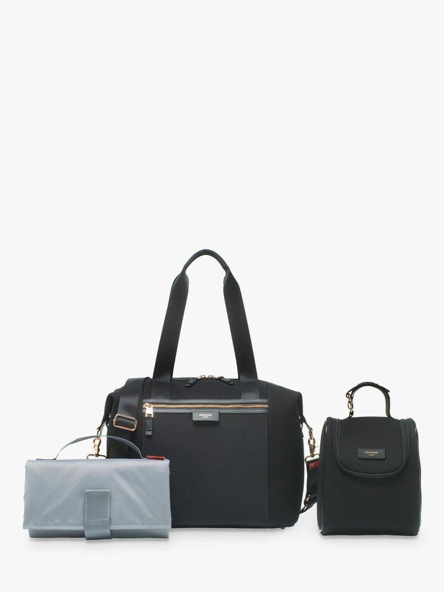 Books, Toys & Gifts Storksak Gifts For Mums | Storksak - Stevie Luxe Black Scuba