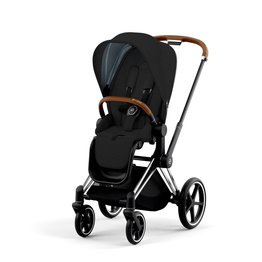 Going Places Cybex Seat Liners | Cybex Priam Pram 2022 Chrome + Stardust Black