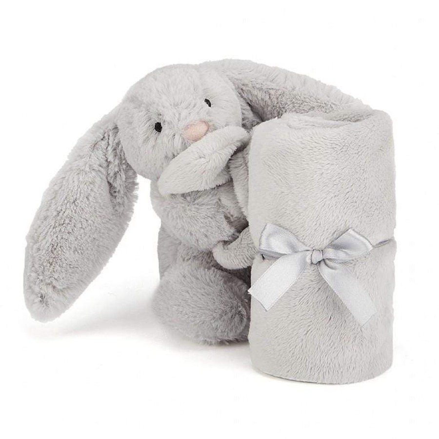 Books, Toys & Gifts Jellycat Toys For Babies | Jellycat Bashful Silver Bunny Soother