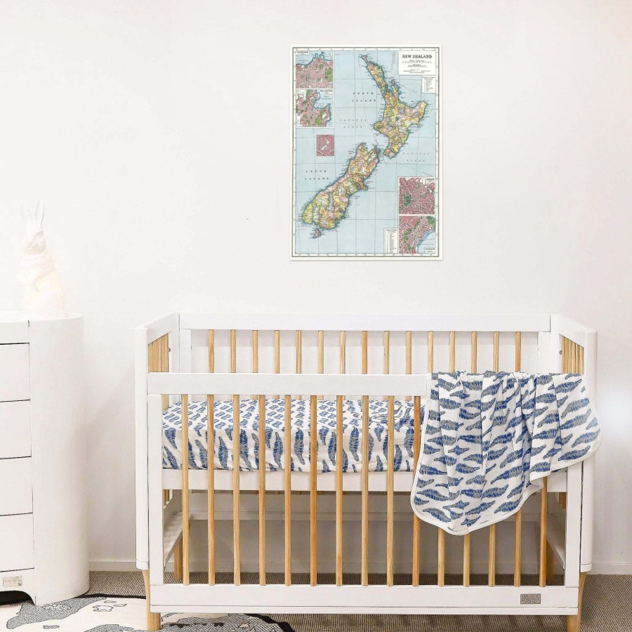 Babys Room Cavallini & Co Room Decor | Cavallini & Co Nz Map Wrap Poster