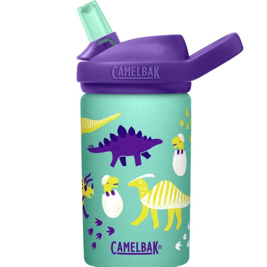 Books, Toys & Gifts Camelbak Stocking Fillers | Camelbak Eddy+ Kids Stainless Steel Bottle - 0.4L- Hatch Dinos