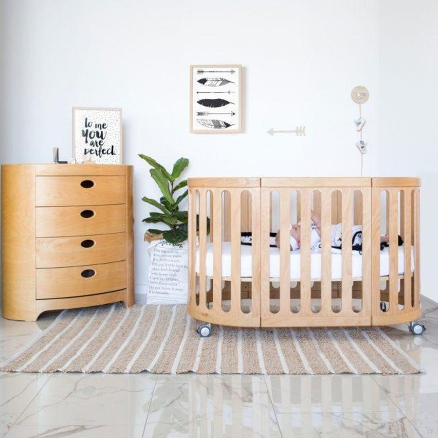 Babys Room Babyhood Cots And Mattresses | Babyhood Kaylula Sova 5 In 1 Cot - Beech (Includes Mattress)