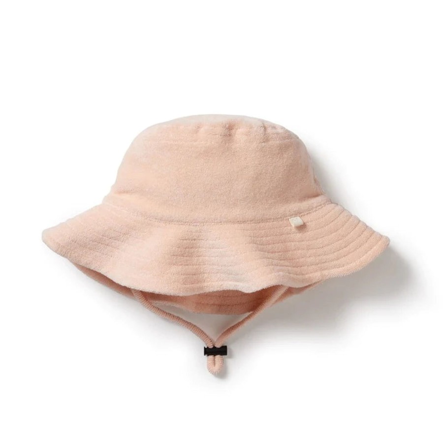 Books, Toys & Gifts Wilson & Frenchy Something To Wear | Wilson & Frenchy Organic Terry Hat - Antique Pink