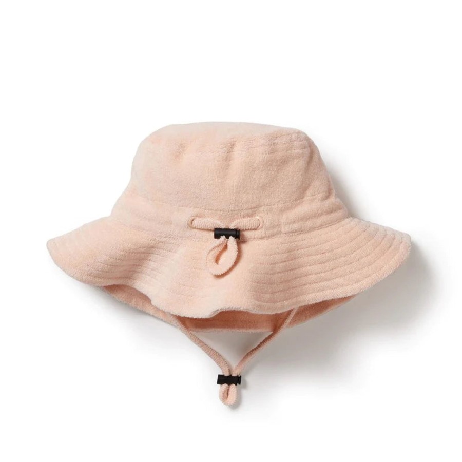 Books, Toys & Gifts Wilson & Frenchy Something To Wear | Wilson & Frenchy Organic Terry Hat - Antique Pink