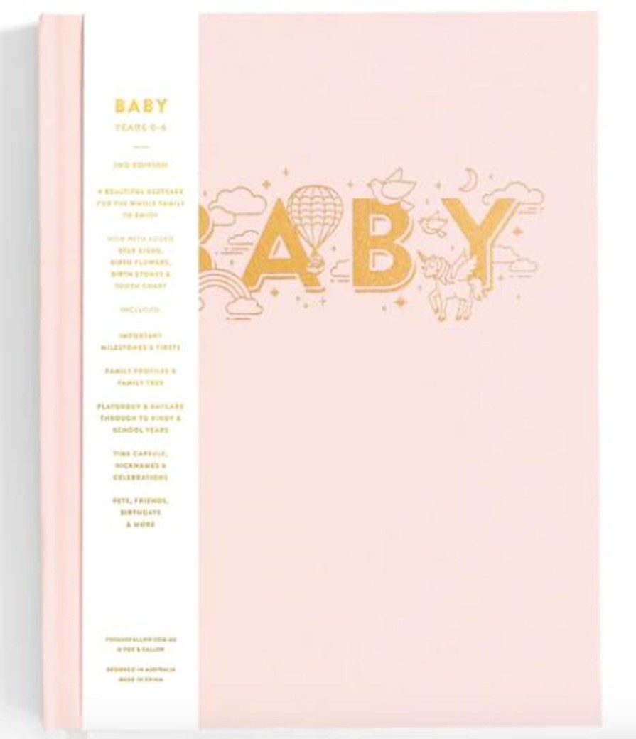 Books, Toys & Gifts Fox & Fallow Baby Journals | Fox & Fallow Baby Journal - Rose