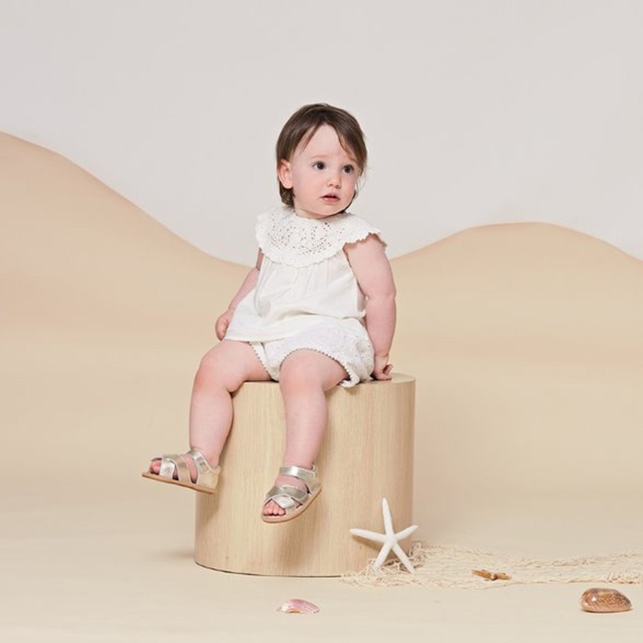 Babies Pretty Brave Shoes | Pretty Brave Criss-Cross Sandal - Gold