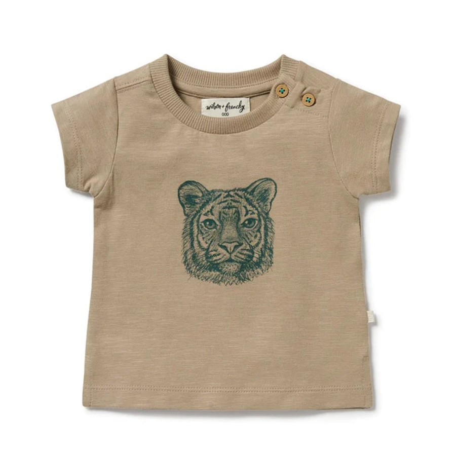 Babies Wilson & Frenchy Gender-Neutral Clothes | Wilson & Frenchy Organic Tee - Leo Lion