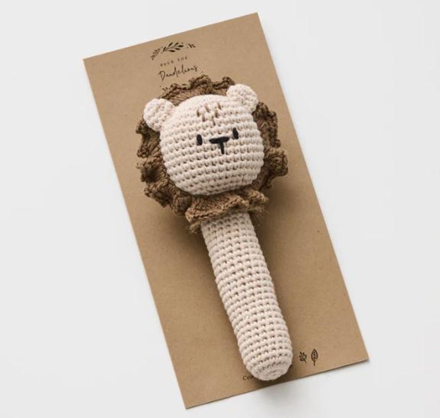 Books, Toys & Gifts Over the Dandelions Comfort Toys | Over The Dandelions - Crochet Lion Rattle