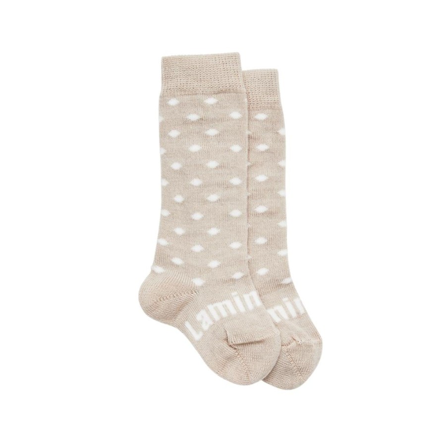 Babies Lamington Gender-Neutral Clothes | Lamington Knee-High Merino Socks - Truffle