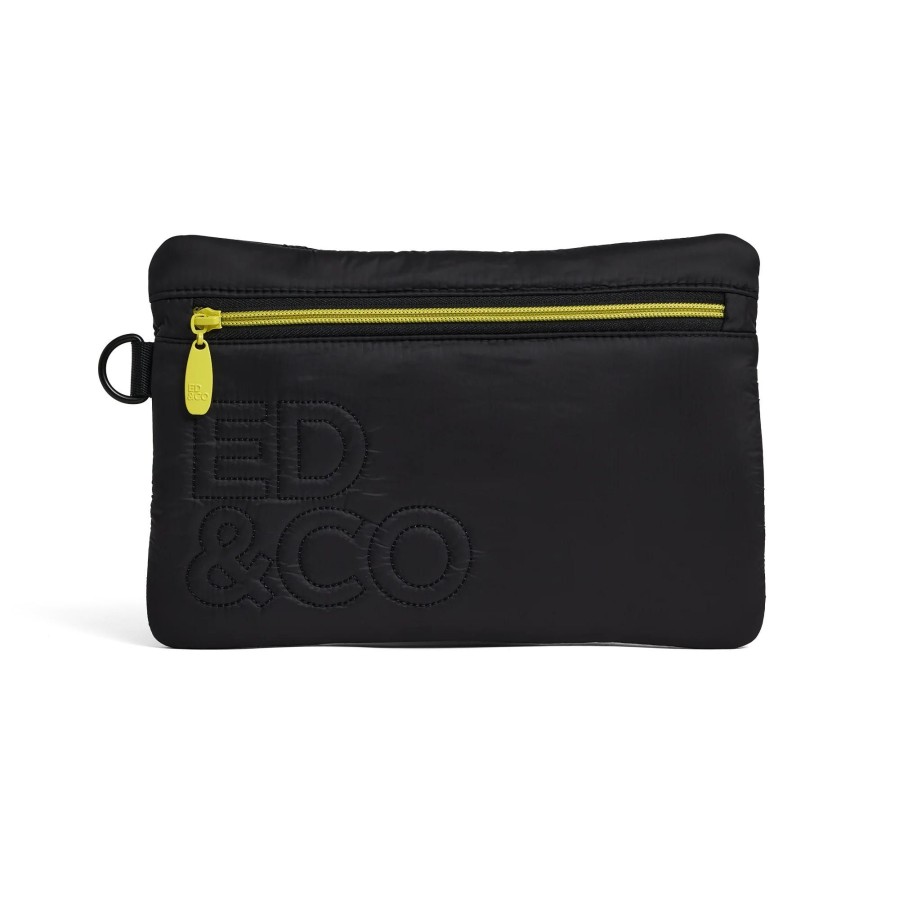 Books, Toys & Gifts Ed & Company Gifts For Parents | Ed & Company Classy Clutch- Black Citron Taffeta