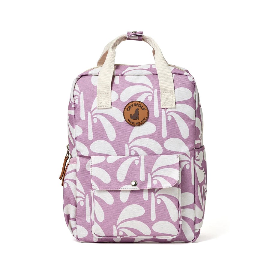 Babies Crywolf Wet Weather Gear | Crywolf Mini Children'S Backpack - Lilac Palms