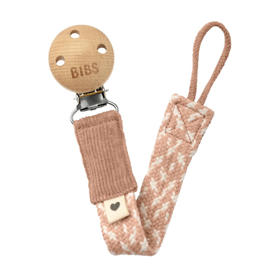 Books, Toys & Gifts BIBS Baby Shower Gifts | Bibs Pacifier Clip - Blush/Ivory