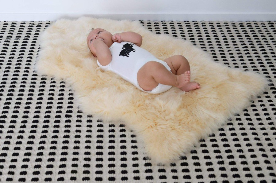 Babys Room Auskin Sheets And Blankets | Auskin Sheepskin Longwool Rug - Ivory