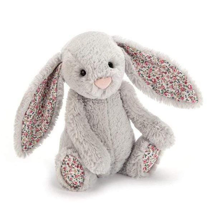 Books, Toys & Gifts Jellycat 2Nd Birthday Gifts | Jellycat Bashful Blossom Silver Bunny - Medium