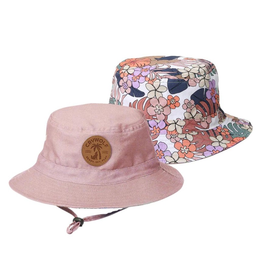 Books, Toys & Gifts Crywolf Stocking Fillers | Crywolf Reversible Bucket Hat - Tropical Floral