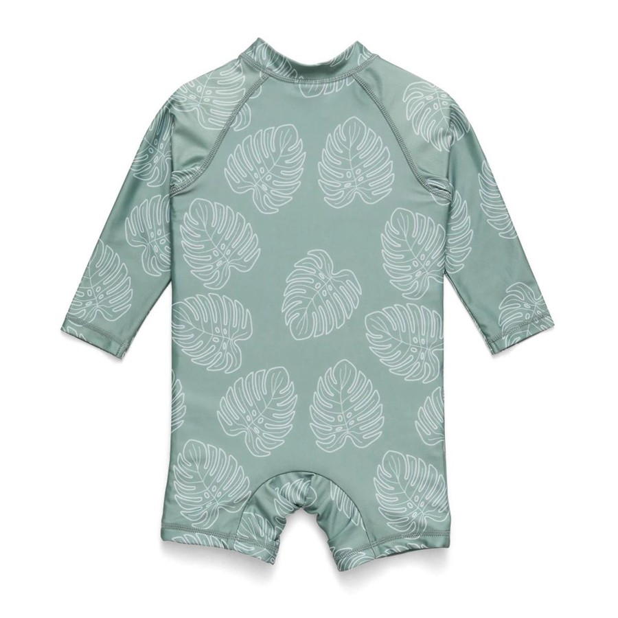 Books, Toys & Gifts Crywolf 1St Birthday Gifts | Crywolf Rash Suit - Jade Monstera